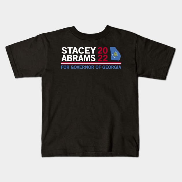 Stacey Abrams for Governor of Georgia 2022 Kids T-Shirt by yass-art